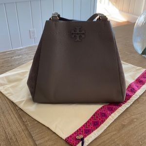 Tory Burch leather/suede pocketbook